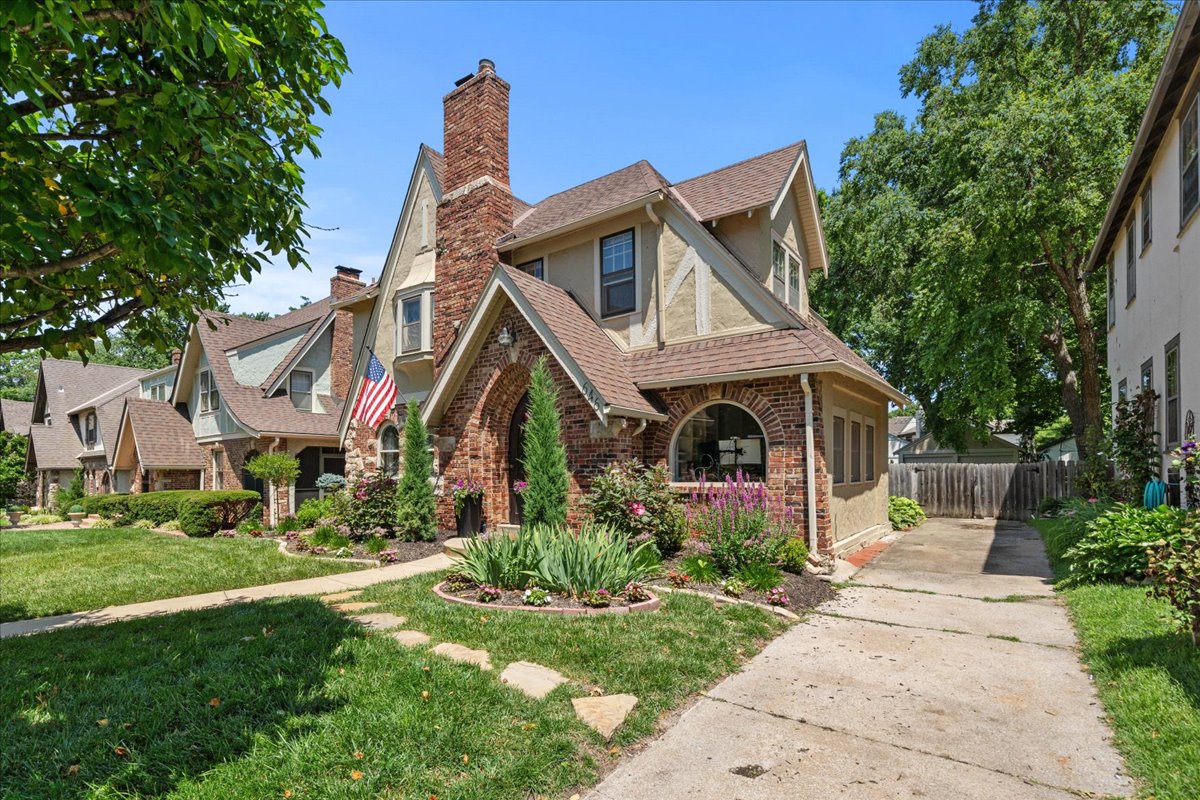 Front walk and landscaping