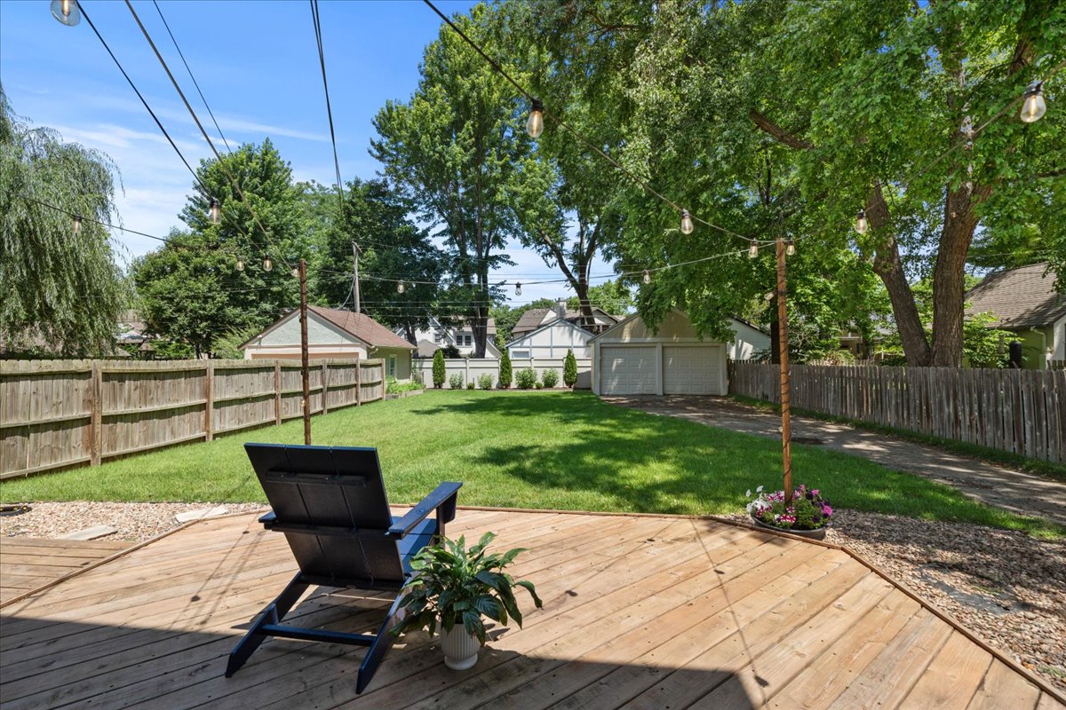 Backyard deck